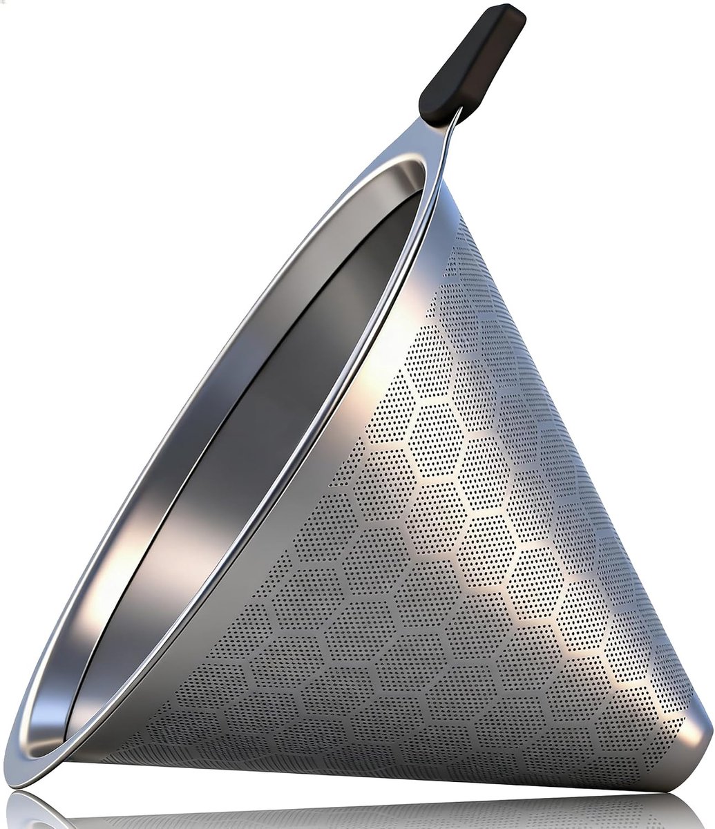 Theepot afvoerleiding - Herbruikbaar metalen koffiefilter – een hulpmiddel voor espresso en pour-over, gemaakt van roestvrij staal - 1000ml - 13.1*8.8cm