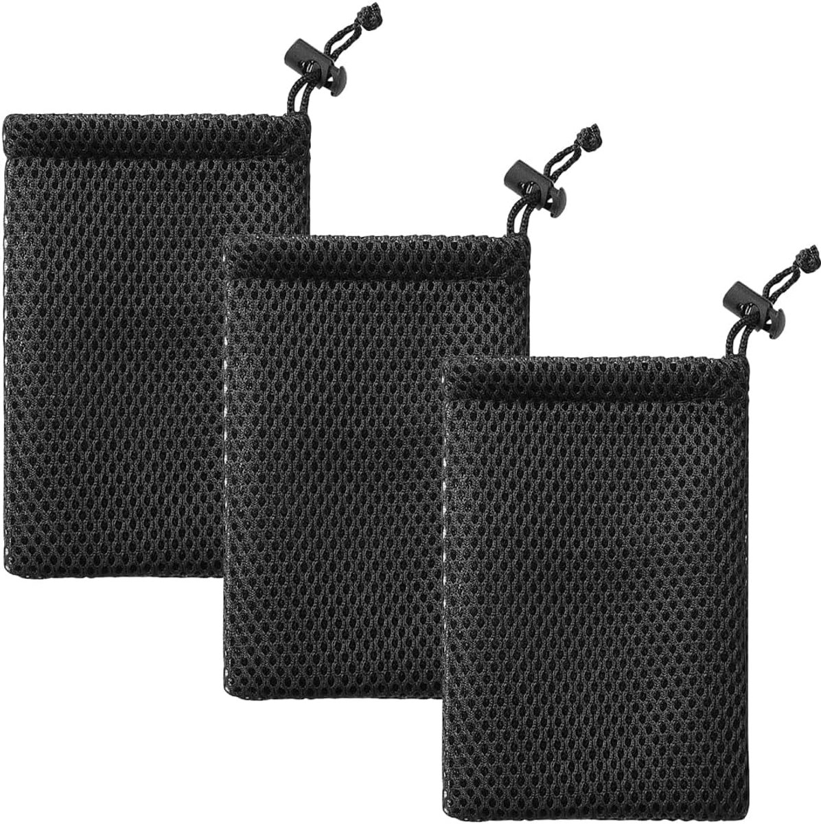 3 stuks telefoonhoesjes voor mobiele telefoon, nylon gemengd met trekkoord