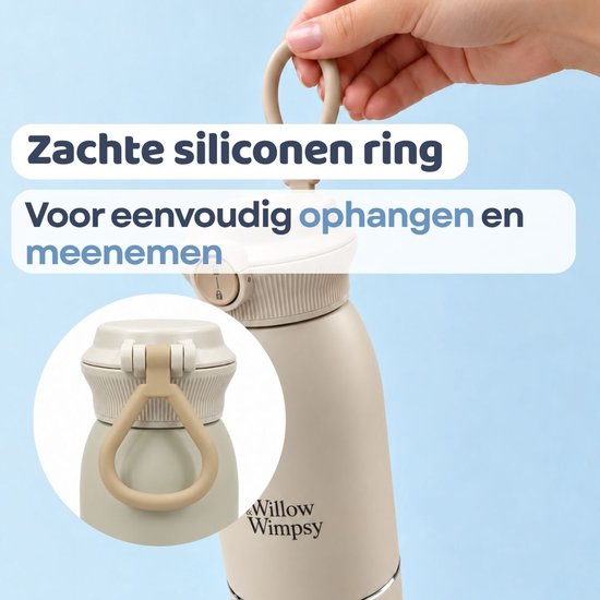 Draagbare Flessenwarmer Onderweg - Draadloos - Alle Merken - 500 mL - Baby Flesverwarmer - Thermosfles — afbeelding 3