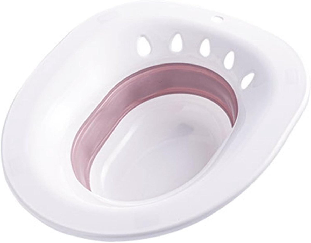 Zitbad Voor Toilet, Opvouwbare Zitbad Bidet Inzetstuk Badstoel Voor Aambeien Postpartale Zorg Stoom En Zwanger,Pink