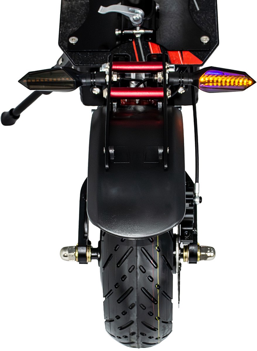 BOYUEDA Q7 Pro elektrische scooter, 2*1600W motor, 52V 19AH accu, 10-inch band, bereik 70 km, dubbele hydraulische schijfremmen, hydraulische voorvork schokdemper en achter veerschokdemper, APP-bediening – foto 4