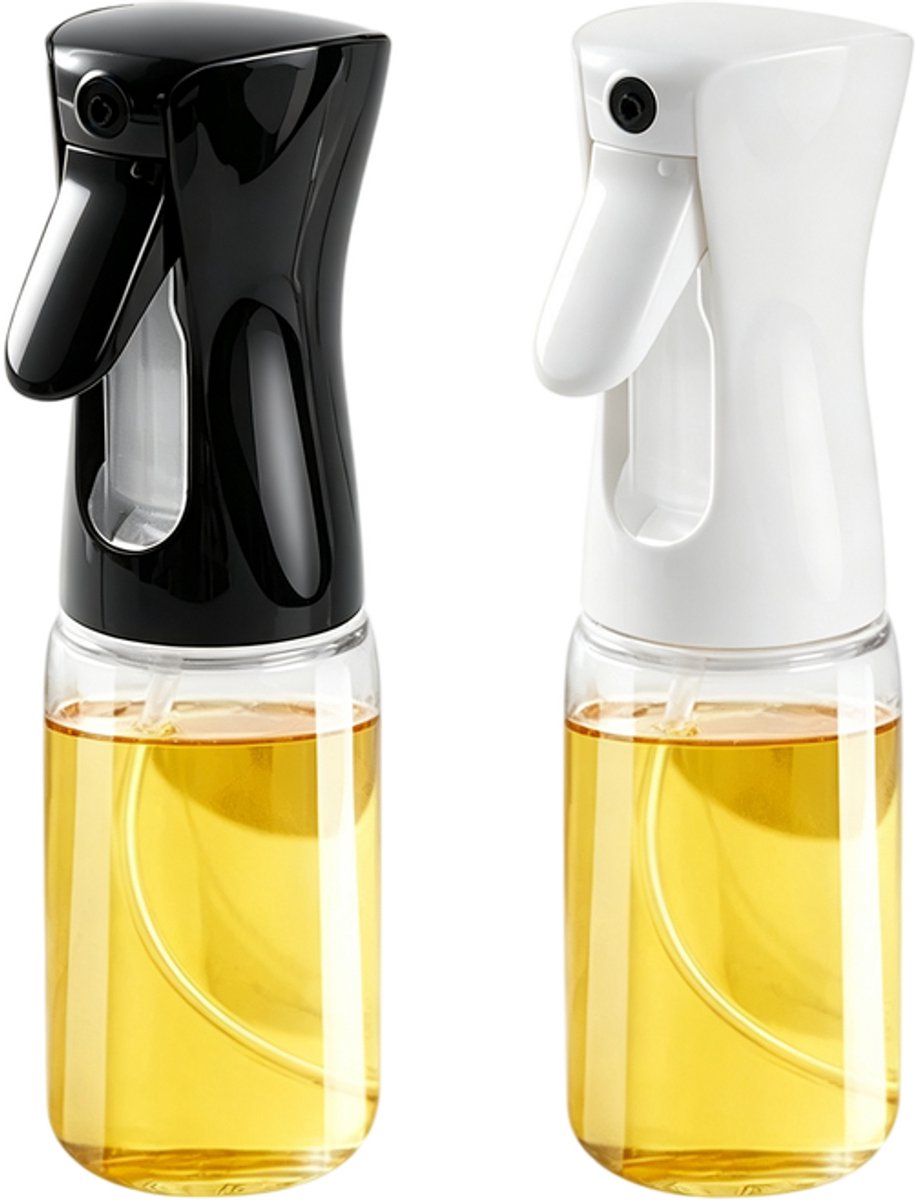 Spuitfles – Set van 2 – Ultradunne sproeikop (0,3 mm) voor een fijne nevel – Navulbaar – Geschikt voor olie, water, schoonmaakmiddelen, gezichtssprays en cosmetica-500ml(28*6cm)
