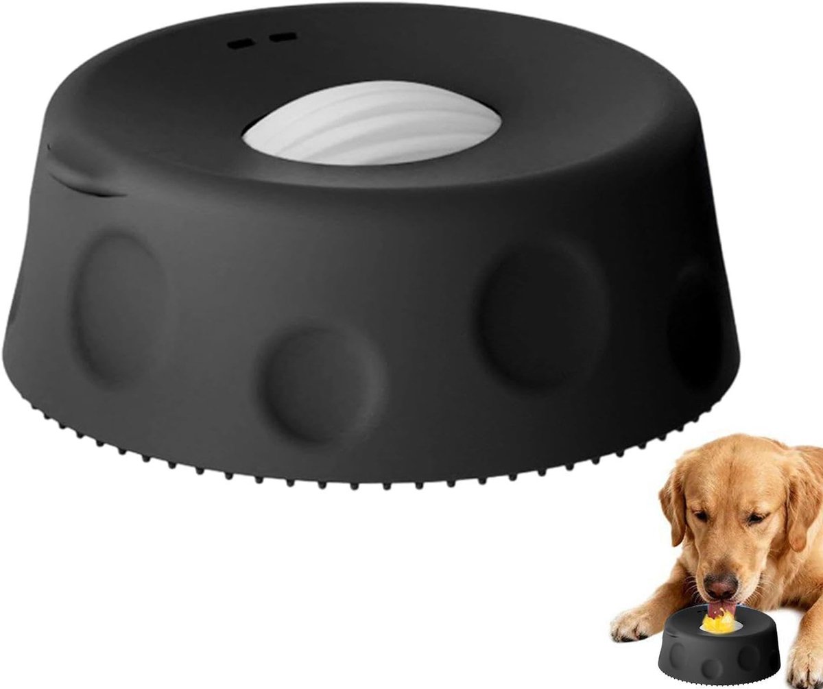 Lekbal voor honden, antislip onderlaag, interactieve bezigheid tegen