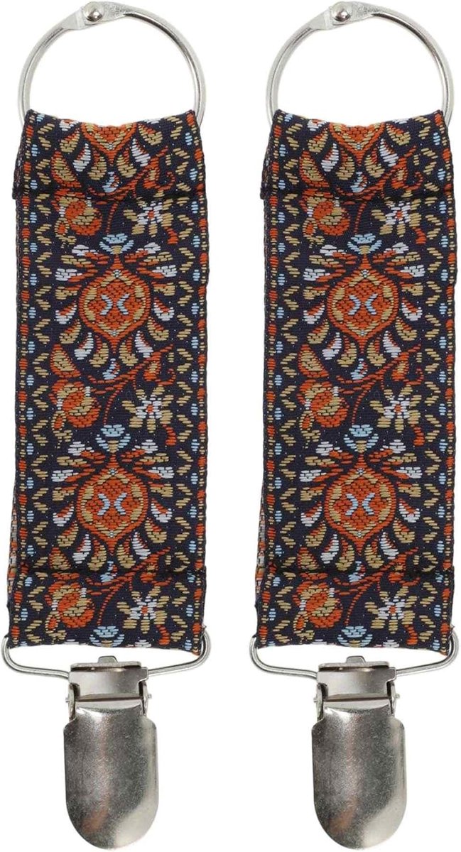 Geborduurde hoedhouder, reisclip, accessoires voor reistas, rugzakken, tassen, outdoor, kleurrijk, 2 stuks