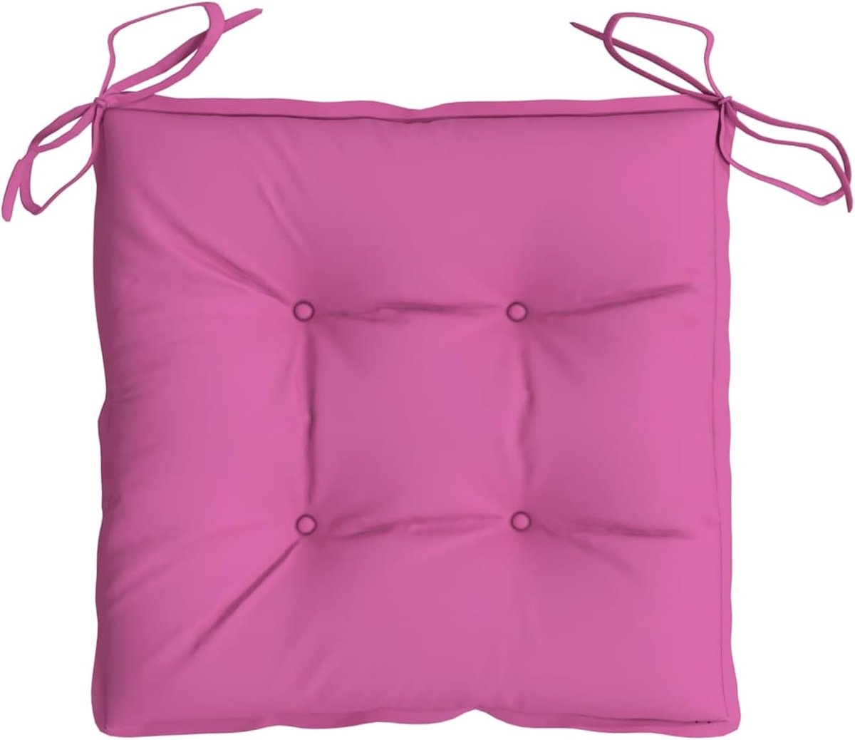 6 stuks zitkussens, stoelkussens, stoffering, zitkussen, roze 50 x 50 x 7 cm Oxford-stof