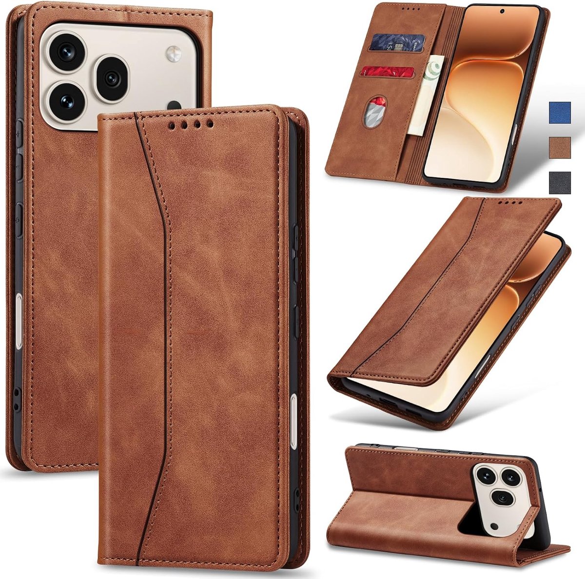 Hoesje voor Honor 600/600 Pro,Bruin