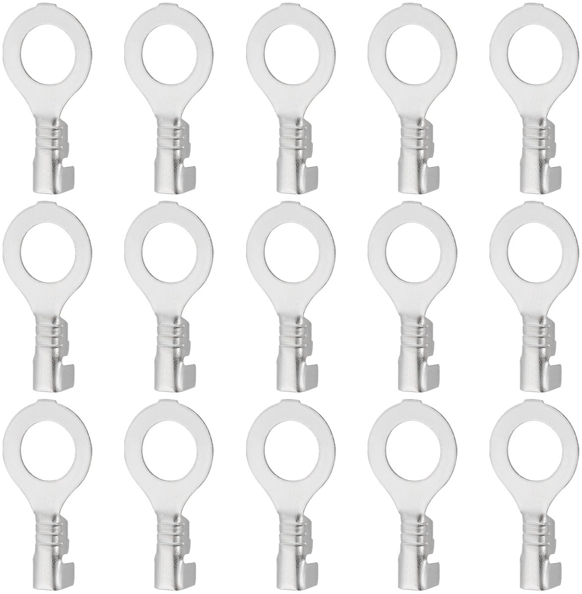 Oogringconnector 30 stuks M6 - Hoge temperatuur weerstand - Niet-geïsoleerd - Geschikt voor 2.5mm kabel
