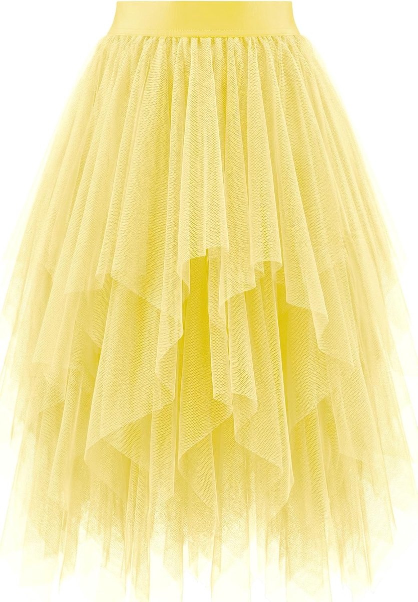 Rokken voor Vrouwen - Trendy Elastische Taille Asymmetrische Tutu Homecoming Halloween A-Lijn Rok