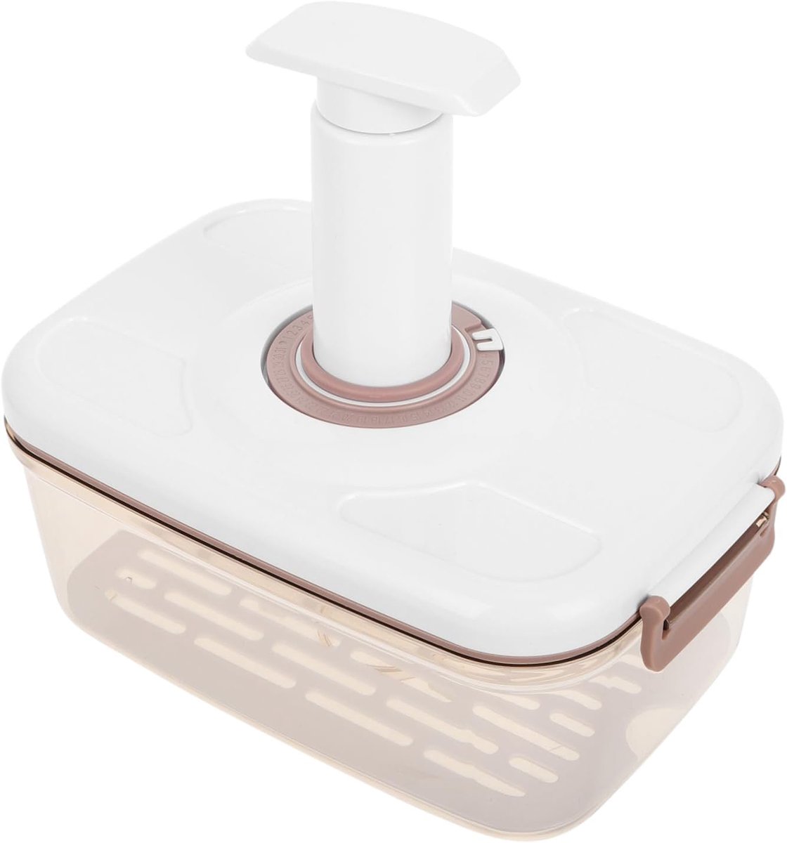 1 Setdoos Vacuüm keuken accessoires opslag voedsel container luchtdichte voedselopslagcontainer saver voor vershoudproducten brood brood opslag plastic Beige