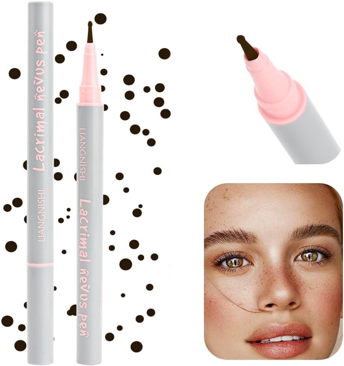 Anti-vlekpen voor realistische make-up, vlekkenverwijderaar met kleine ronde kop, ideaal voor huidcorrectie en camouflage