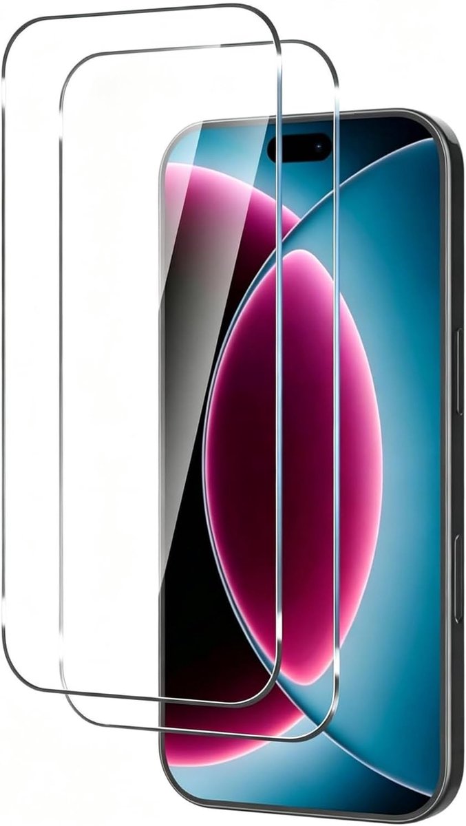 Screen Protector voor iPhone 18 Pro Max, 2 Stuks pantserbescherming glasfolie, Beschermglas Antikras, Gehard Glas 9H