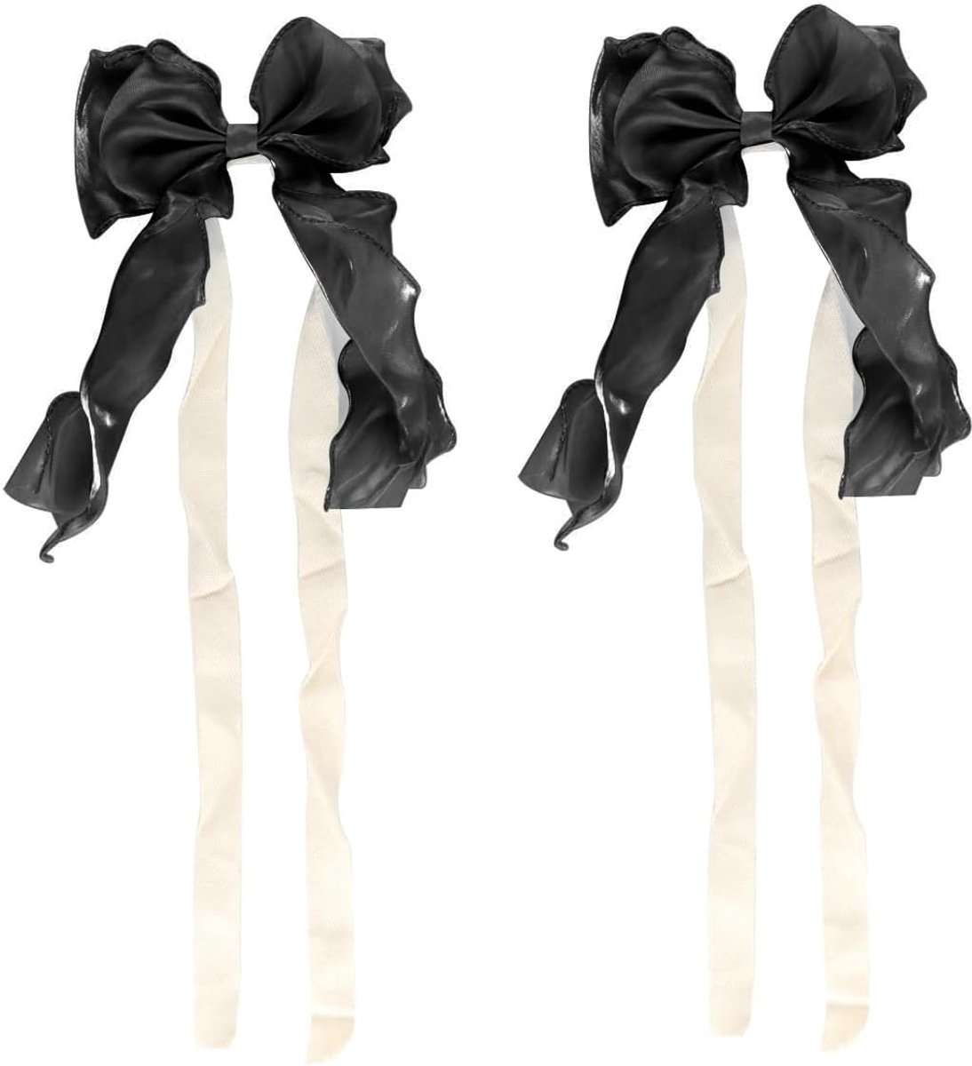 2 stuks zwarte zijdeachtige kant strik gordijnhouder elegante band gordijn bindtouw voor huishouden raamdecoratie