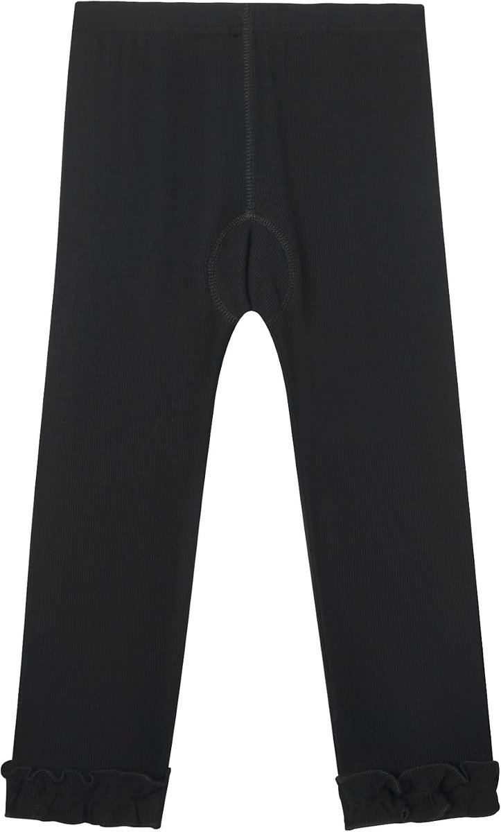Leggings voor baby's en peuters, stretch, comfortabel, relaxte pasvorm met ruches zoom, geschikt voor alle seizoenen
