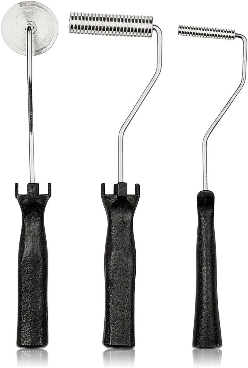 3-delige lamineerrollenset, glasvezelrollertoolkit, epoxyhars-rolleraccessoires, lamineerrol, aluminiumlegering, glasvezellamineerrol, voor productie-industrie