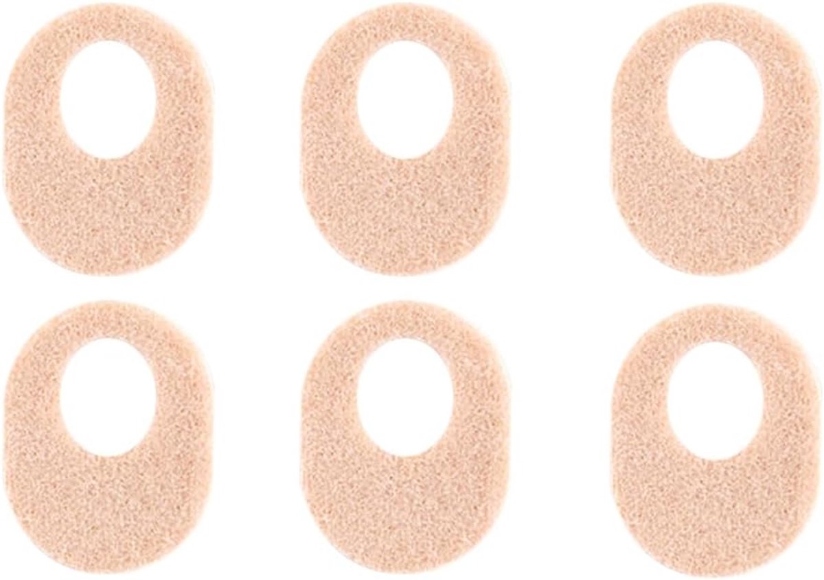 Zee 6PCS Likdoorns Drukbescherming Pads Ring Voetbeschermers voor Hak Voet Tegen Eelt Remover Pijn en Blaren