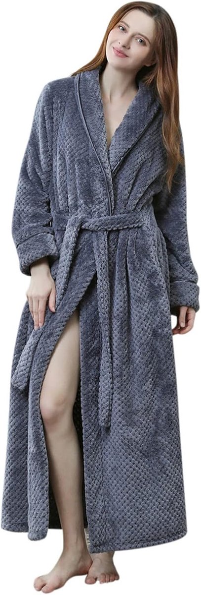 Pyjama voor dames, winter, warm, pilou, badjas voor dames en lange