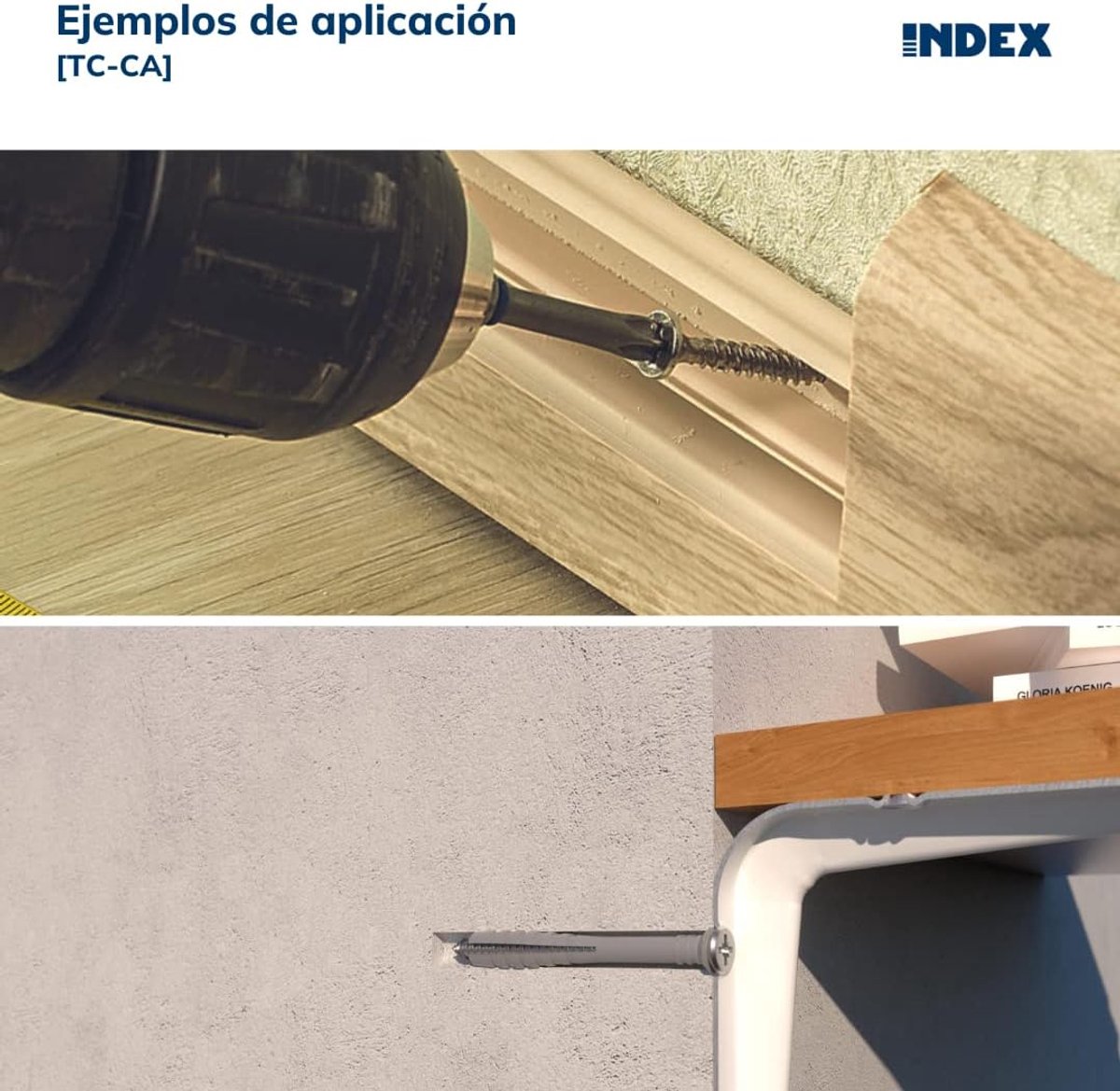 Fixing Systems TC-CA – 100 studs voorgemonteerd met schroef en verzonken kop beklede coating (Polyamide 6.6) 6 x 70 mm, diámetro de 6 mm