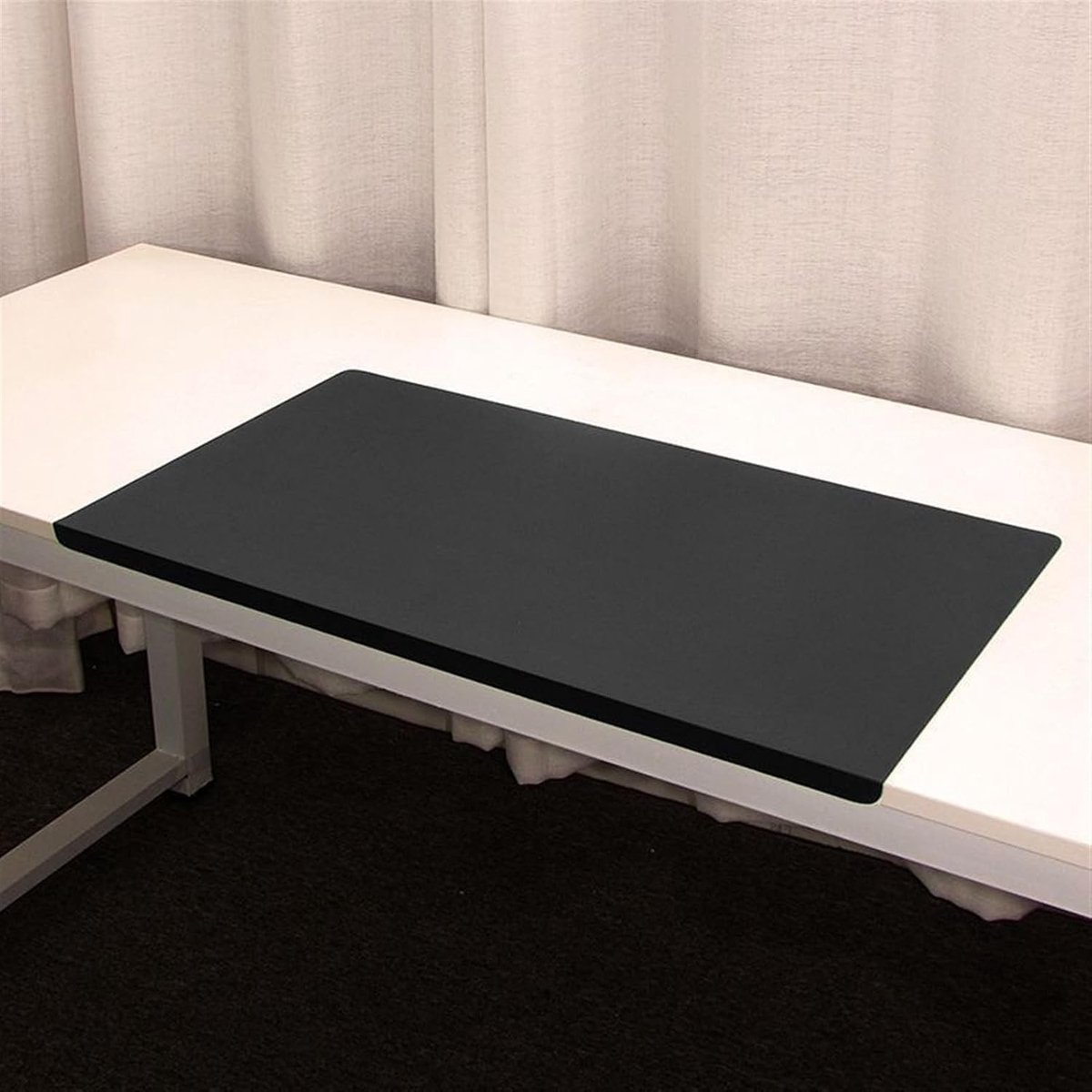 Grote Waterdichte Bureau Onderlegger, Antislip Bescherming voor Bureau, Ideaal voor Thuiswerk en Gaming, 40x30cm Zwart PU Leer