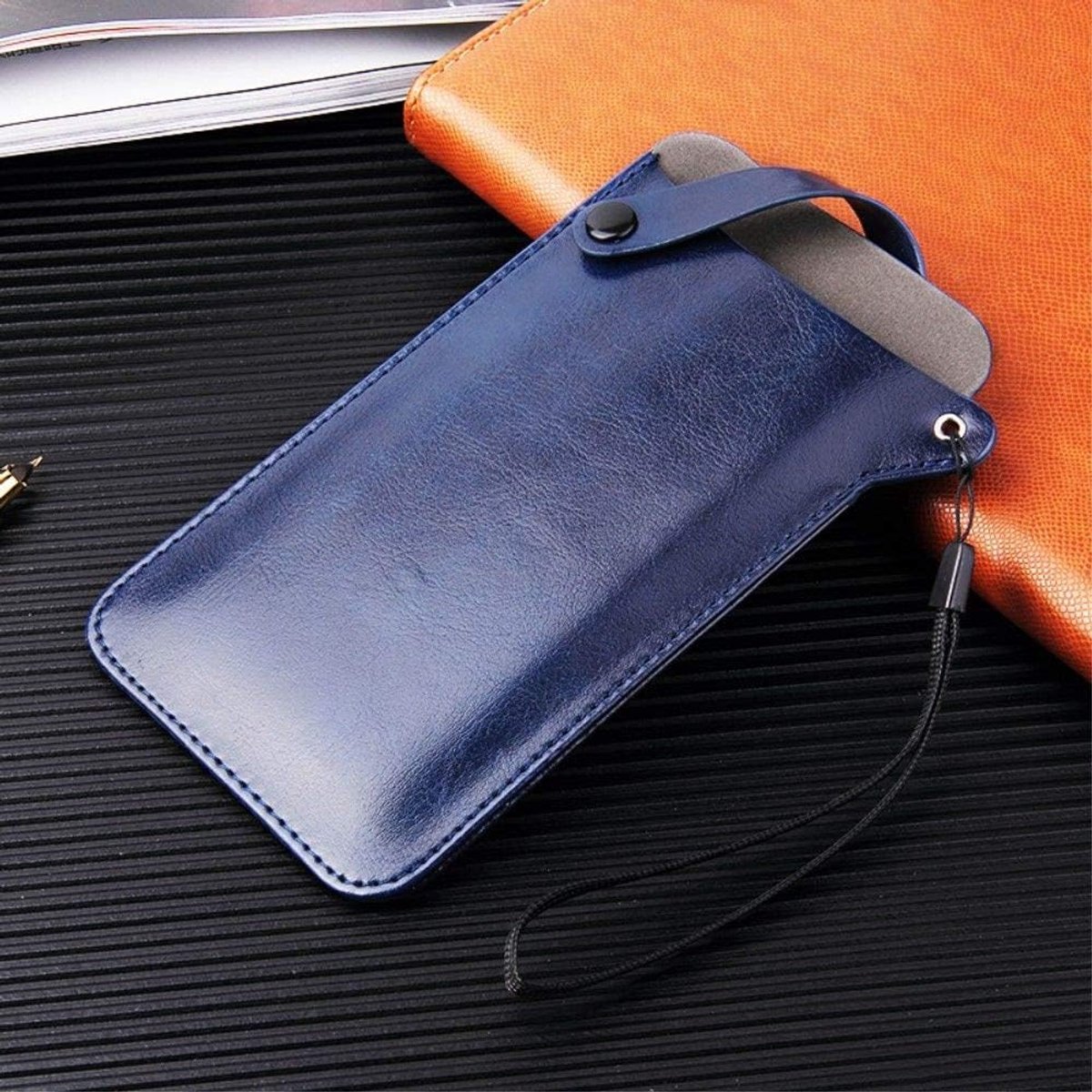 Ultra Lichtgewicht Riem Case met Snap Bevestiging voor Leagoo M5 Edge - BLAUW