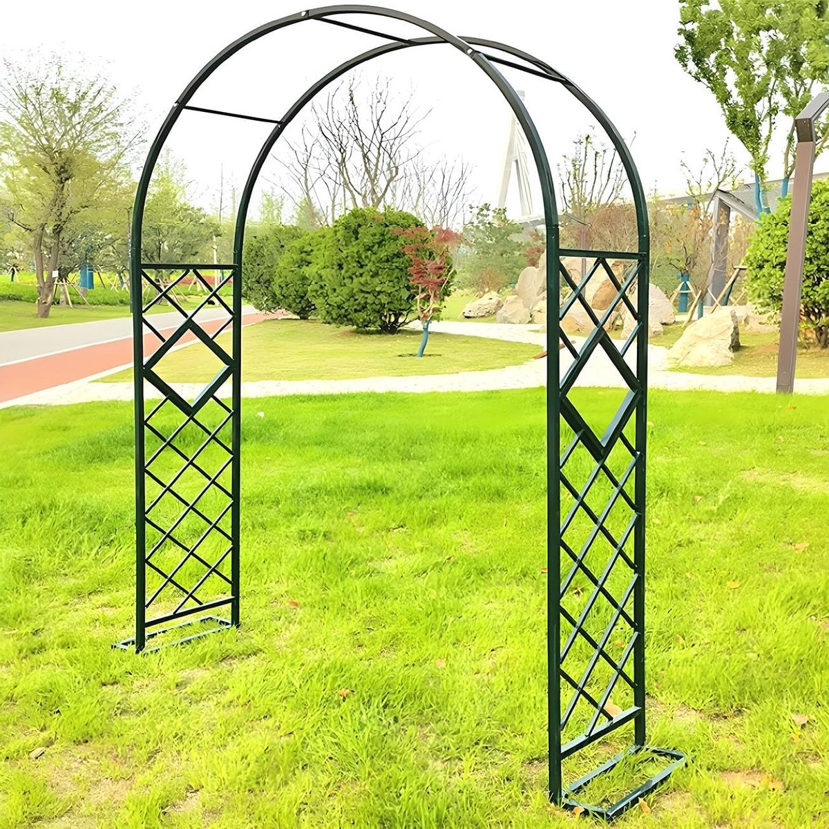Stabiele rozenboog, 340x230 cm