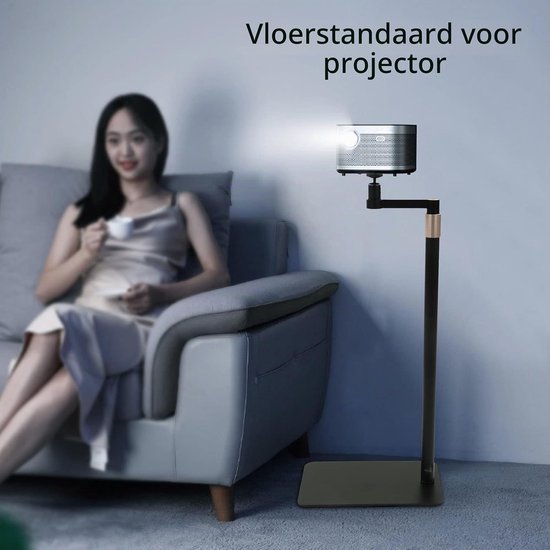 Vloerstandaard, Universeel Projector Mount Statief, In Hoogte Verstelbaar, Hide Against Wall Mount Bracket Plank met Heavy Duty Basefor Camera Gimbal Mobiele Telefoon — afbeelding 2