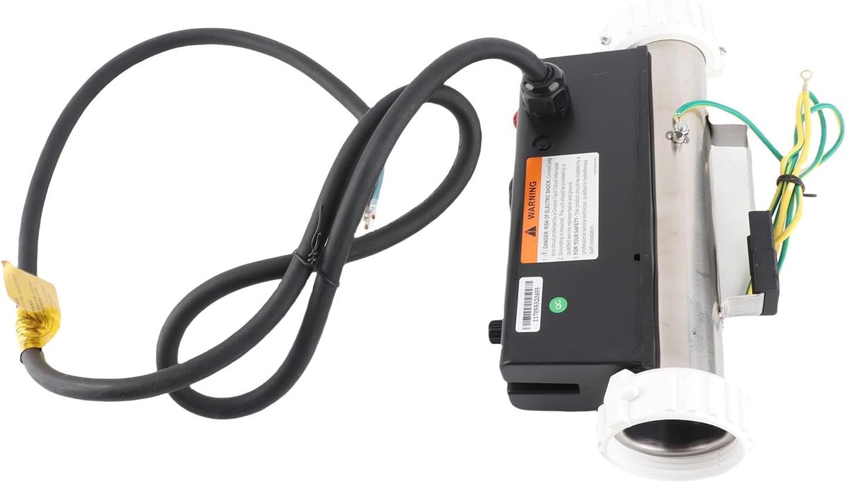 Zwembadverwarmer Elektrische Hottubverwarmer Waterthermostaat met Temperatuurregeling Zelfverwarming voor Spabad Zwembad Bedraad (3KW)