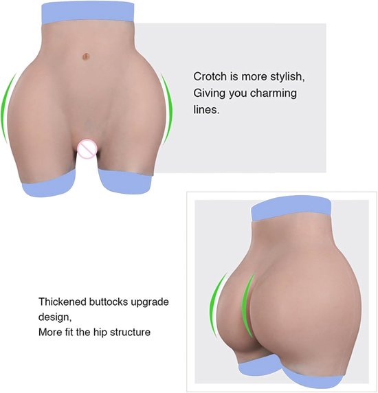 Buttock verbeteraar control broekje met nep vaginale panty shaper voor crossdressers cosplay — afbeelding 2