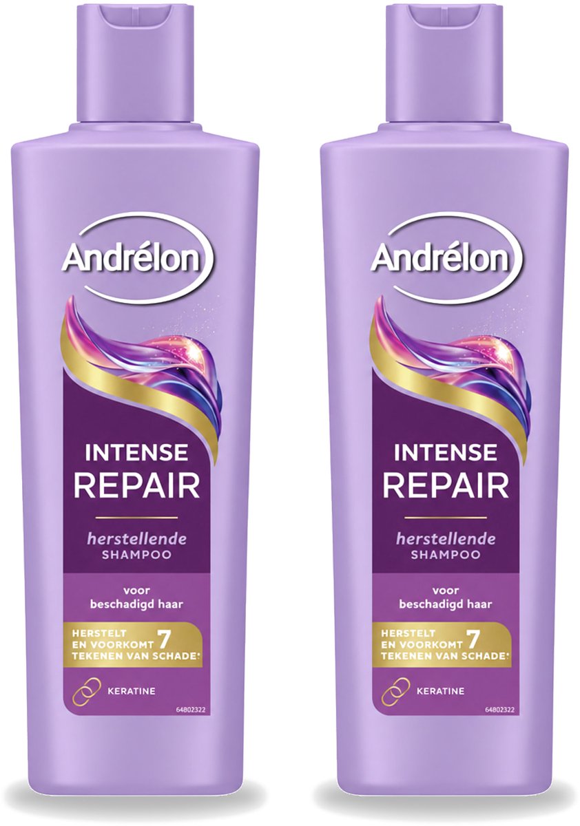 2 x Andrélon – Shampoo – Intense Repair – 250 ml - Bulkverpakking - 2 stuks