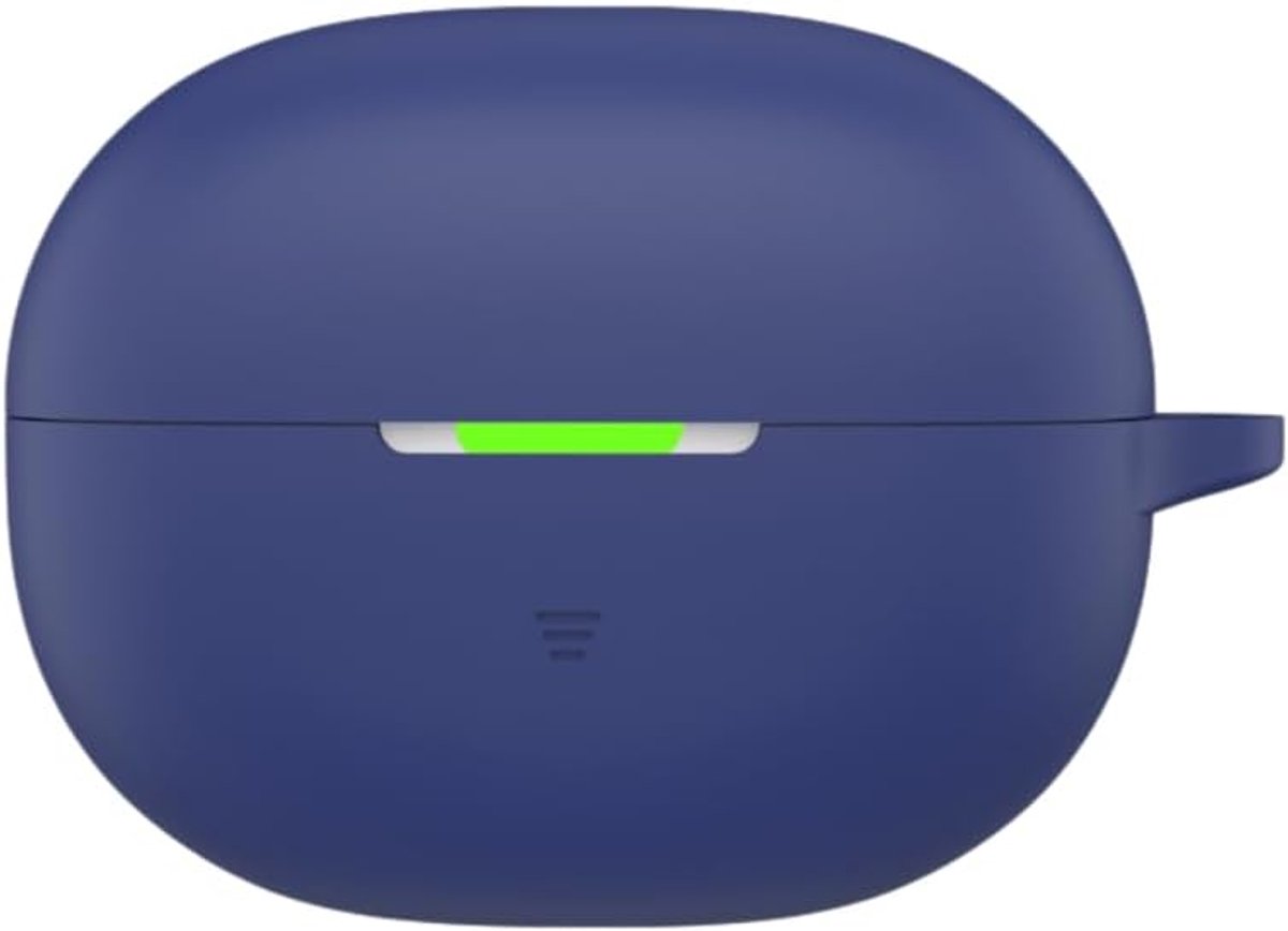 Compatibel met SHOKZ OpenDots Air, schokbestendige siliconen beschermhoes [zichtbare led voorkant] compatibel met SHOKZ OpenDots Air, donkerblauw