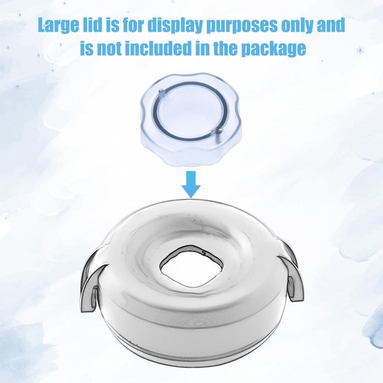 2 Stuks Vervangende Deksel Plug voor 64oz Low-Profile Blender Container, Geschikt voor Vitamix 7500 en 300 Professionele Series, Duurzaam en Gemakkelijk te Installeren — afbeelding 4