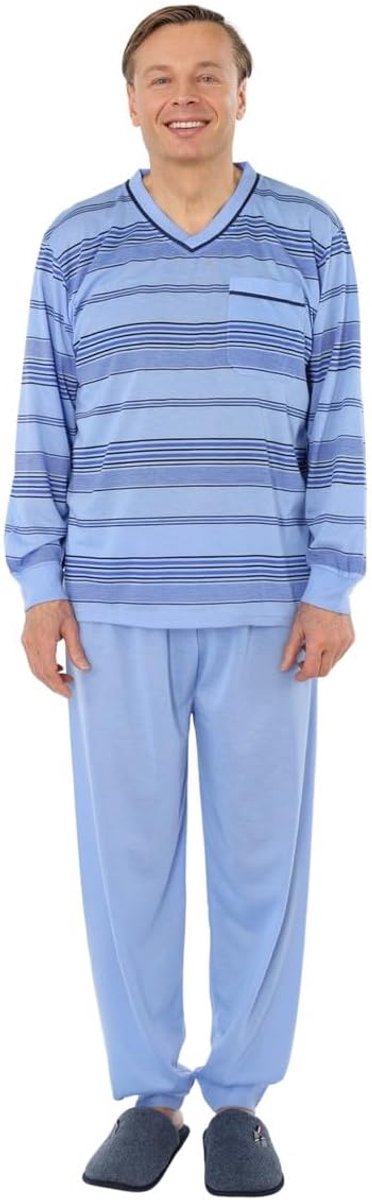Pyjama voor heren, korte mouwen en lange mouwen, maat M tot XXXL