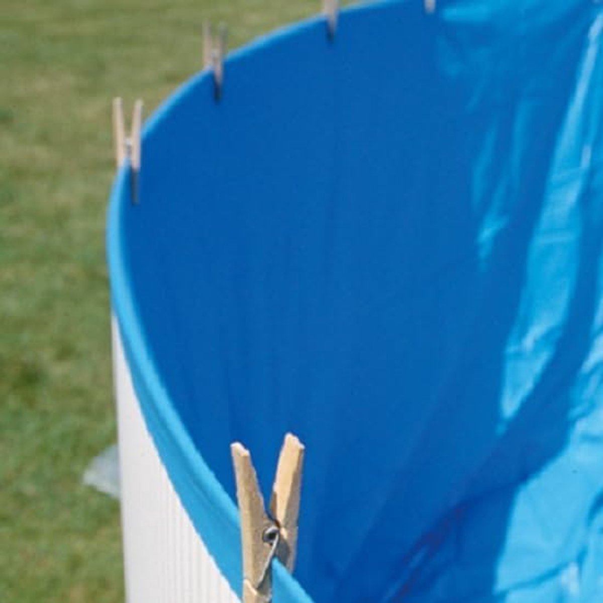 FSPROV610 Liner Blauw voor rond verhoogd zwembad, overlapsysteem, afmetingen 610 x 375 x 130 cm