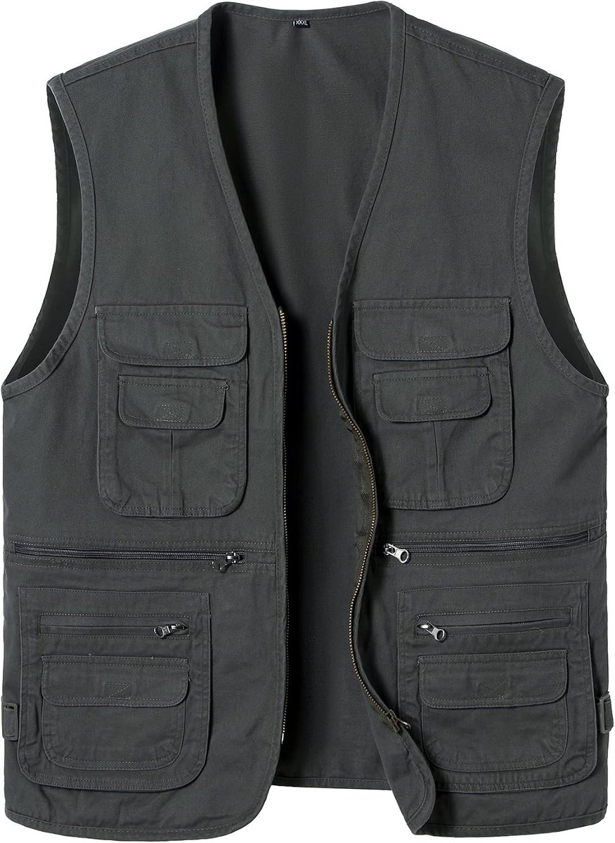 Outdoor Multi Pocket Gilet Vissen Vest Utility Fotografie Vest Reizen Camping Jacht Wandelen Bovenkleding Mouwloze Top