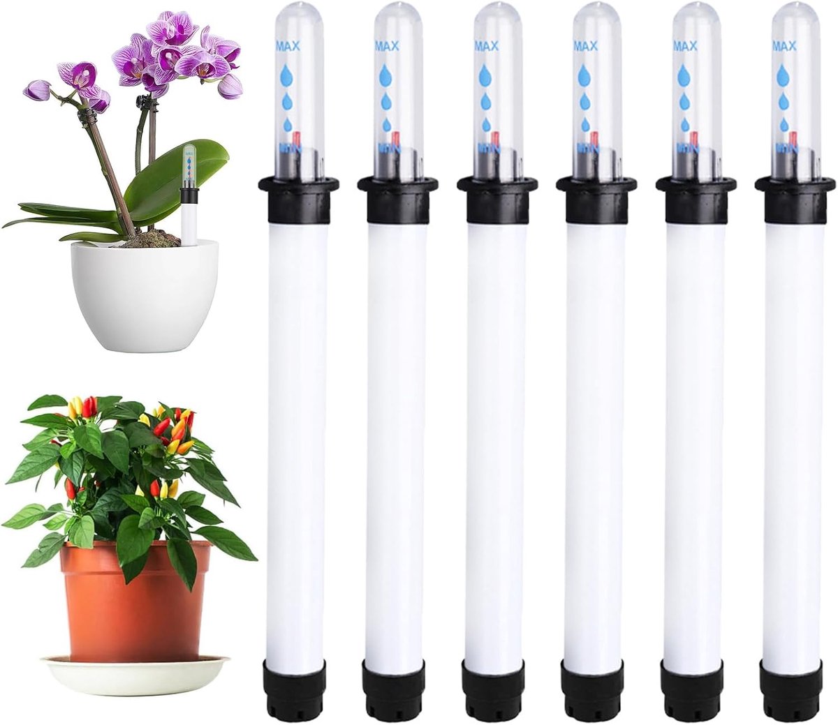 6 stuks waterpeilindicatoren kunststof praktische kamerplanten waterpeilindicatoren kunststof gietindicator voor kweekpotten bloembakken potplanten