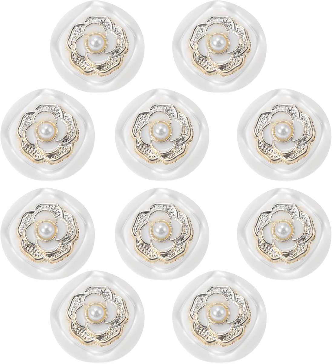 Knopen voor hemd, broek, blazer, jas, pak, trui, manchetten, naaien, breien, decoratie voor vrouwen en mannen, kunststofhars, rond, 25 mm, wit