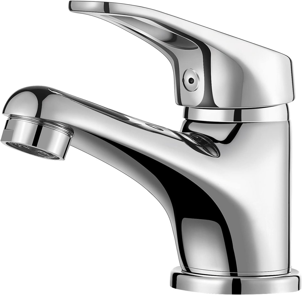 Kraan badkamer voor badkamer, wastafel kraan waterbesparing, wastafel kranen voor koud en warm water, chroom