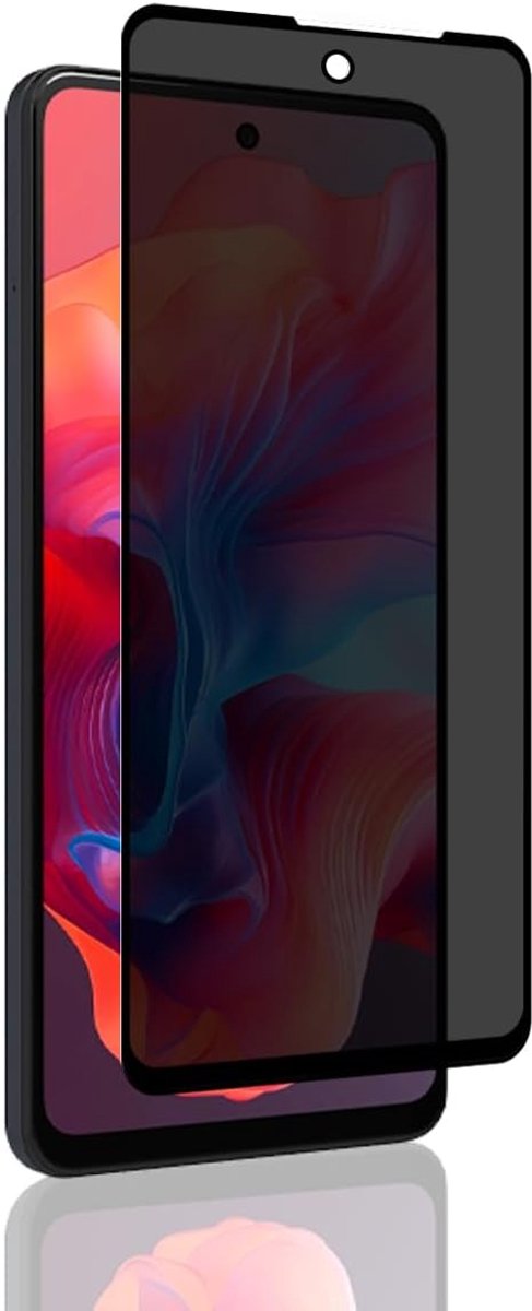 Privacy screenprotector voor Motorola Moto G04s, gehard glas, volledige afdekking, krasbestendig, luchtbelvrij, anti-spionage displaybeschermfolie