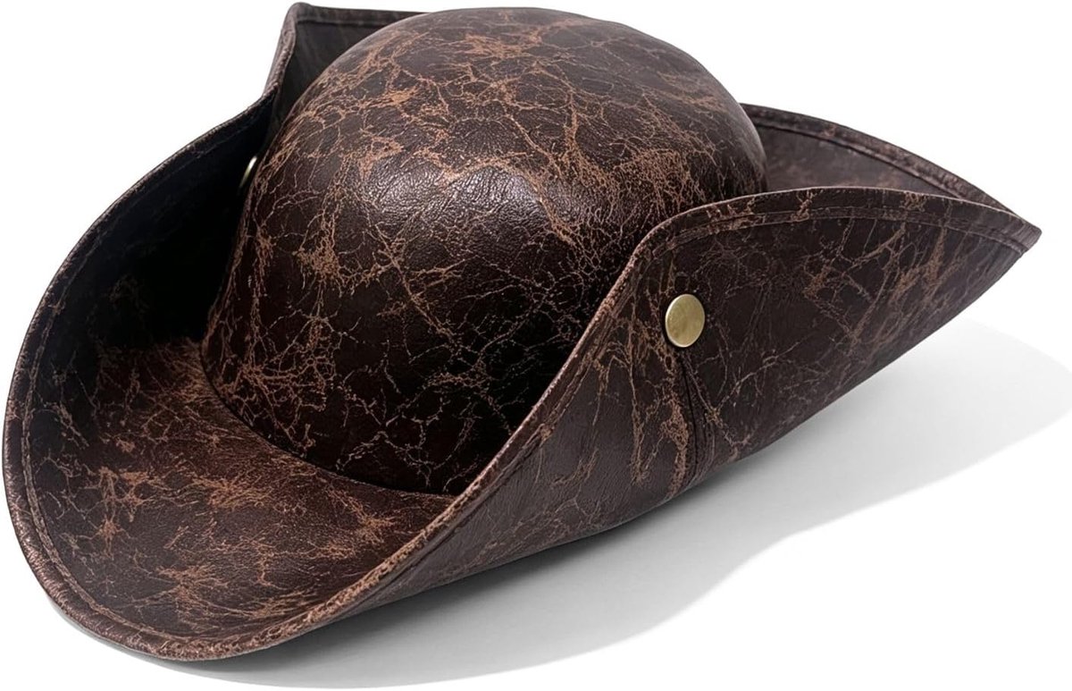 Bruin, volwassenen, tricornhoed, piratenkostuum, accessoires