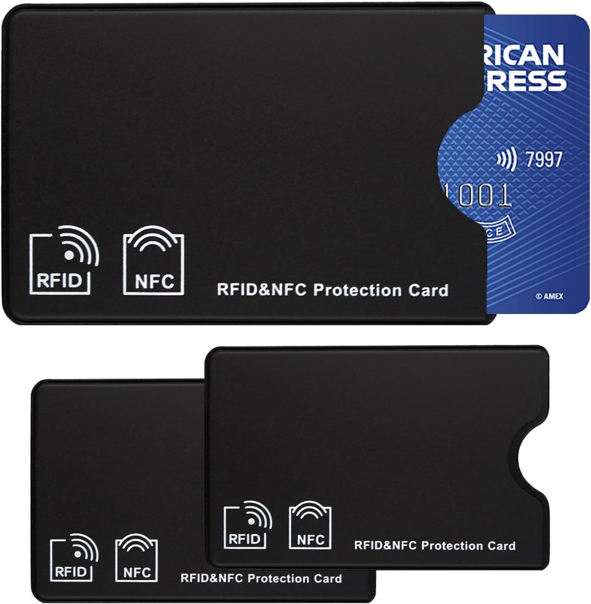 3 stuks creditcardhouders, RFID-beschermingskaart, bankkaarthouder