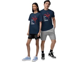Republic of California Unisex URCTS012-S-NA Cupido-m-a-Pousse-I-Swear-T-shirt, marineblauw, S, Marine., S