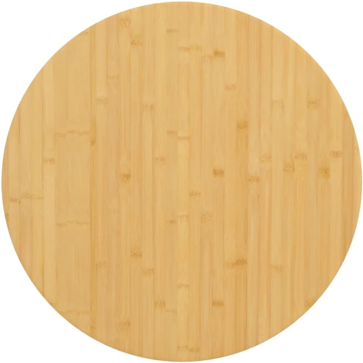 Tafelblad, vervangend tafelblad, bamboe, ronde plaat voor salontafel, eettafel, eetkamertafel, Ø 70 x 2,5 cm