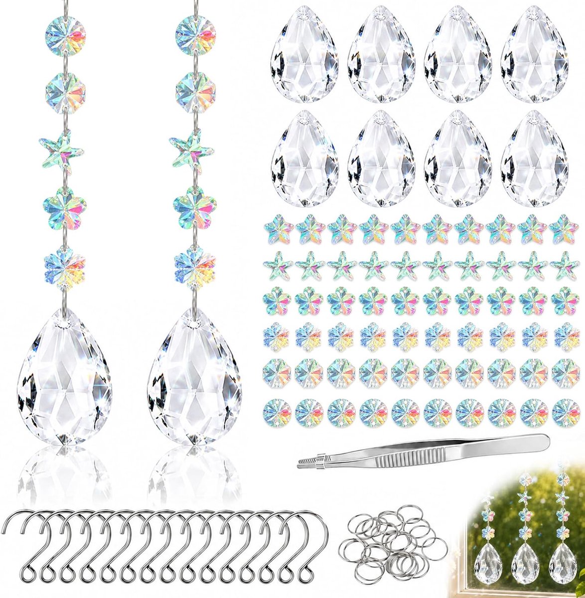 Zonnevangers, Decoratieve Hangers van Kristallen Zonnevangers