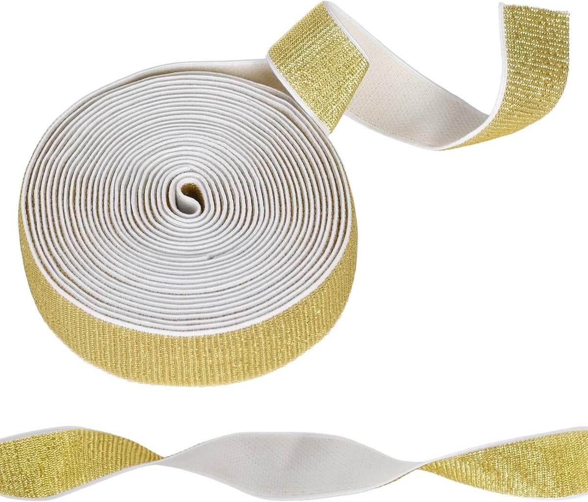 Elastische band, brede platte elastische band, rekbare tailleband elastisch koord, naaien elastische band, niet gemakkelijk vervormd, voor kleding, broeken en doe-het-zelf