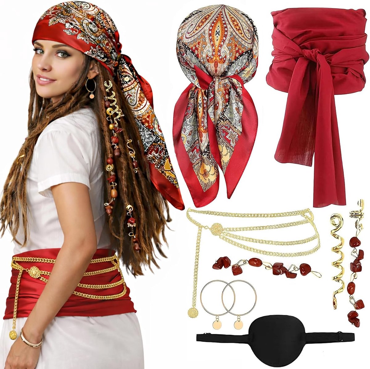 Piratenkostuum dames accessoires