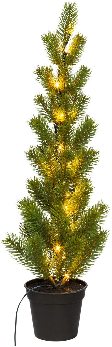 Gasper Kerstboom verlicht 20 LED 66 cm kunststof