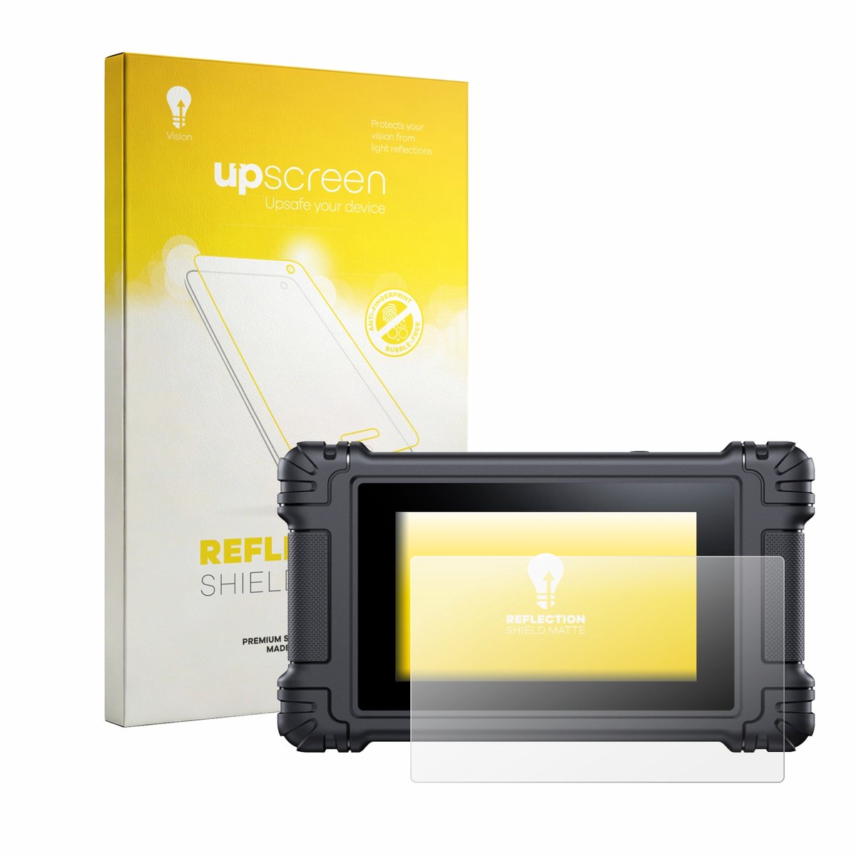 upscreen - Screenprotector voor iCarsoft VAWS V 4.0 - Folie Beschermfolie anti glare matte