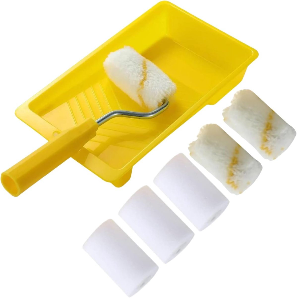 Rouleaux Mousse Pour Peinture,Kit Décoration Pour Maison,Rouleaux Pour Peinture-émulsion,Manchon à Poils Moyens Pour Peinture émulsion Artisanale Sur Murs Et Plafonds