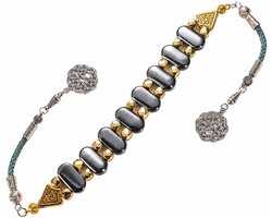 1 stuk Terahertz vierkante kraal Zaza zorgen kralen komboloi, achteruitkijkspiegel Tasbih auto hanger, mindful fidget cadeau voor chauffeur vader echtgenoot, Ramadan Eid verjaardag geschenkdoos
