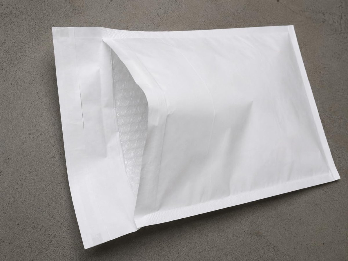 600 stuks Luchtkussen enveloppen 14/D bruin maat 20 cm x 27,5 cm