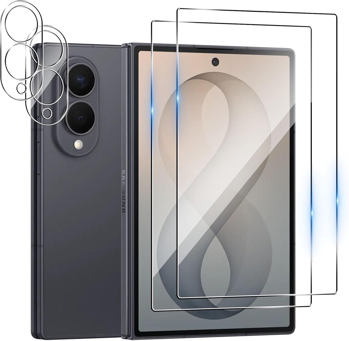 Displaybeschermfolie voor Samsung Galaxy Z Fold 8, hardheid 9H, zonder luchtbellen